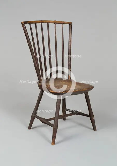 Child's Windsor Side Chair, 1790/1815. Creator: Unknown.