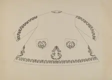Child's Apron Dress, c. 1936. Creator: Evelyn Bailey