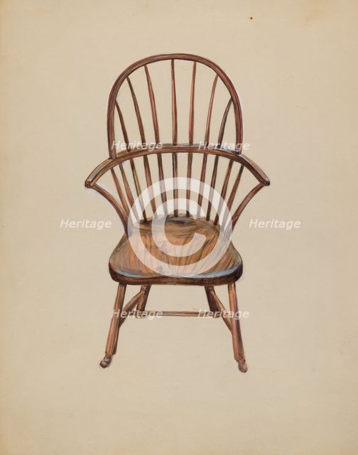 Child's Arm Chair, c. 1936. Creator: Mina Lowry.