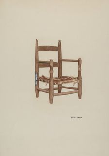 Child's Armchair, c. 1939. Creator: Dorothy Johnson