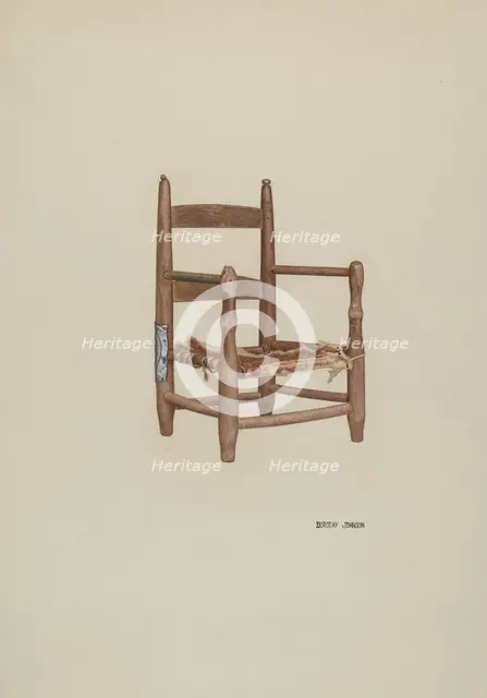Child's Armchair, c. 1939. Creator: Dorothy Johnson.
