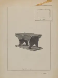 Child's Bench, c. 1936. Creator: Albert Camilli
