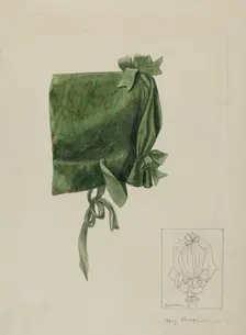Child's Bonnet, c. 1936. Creator: Mary E Humes