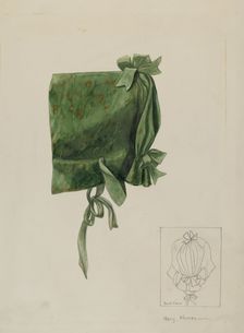 Child's Bonnet, c. 1936. Creator: Mary E Humes