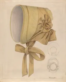Child's Bonnet, c. 1941. Creator: Erwin Schwabe