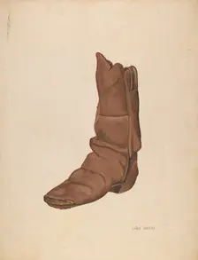 Child's Boot, c. 1940. Creator: LeRoy Griffith