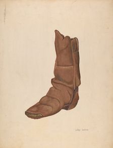 Child's Boot, c. 1940. Creator: LeRoy Griffith