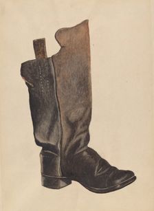 Child's Boot, c. 1937. Creator: Earl Butlin