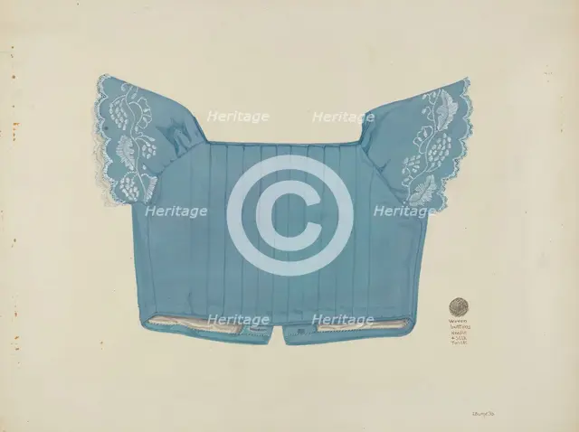 Child's Bodice, c. 1940. Creator: Irene M. Burge.