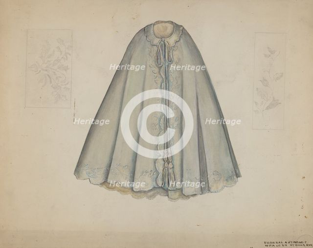 Child's Cape, 1935/1942. Creator: Edna C. Rex.