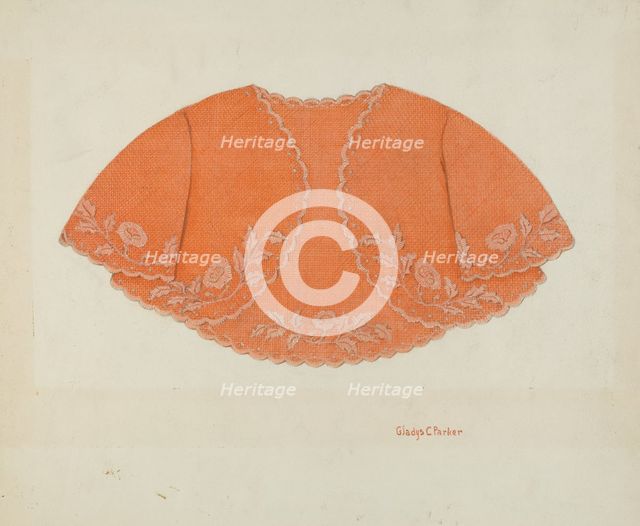 Child's Cape, c. 1937. Creator: Gladys C. Parker.