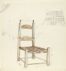 Child's Chair, 1935/1942. Creator: Unknown
