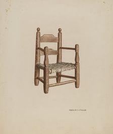 Child's Chair, 1940. Creator: Randolph Atkinson
