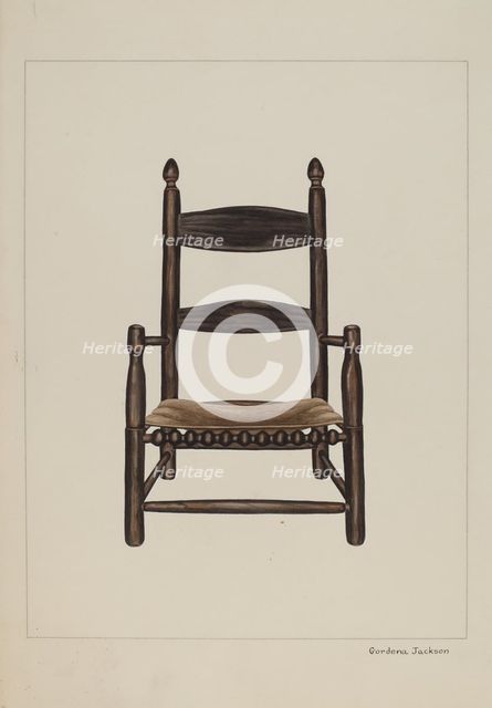 Child's Chair, c. 1937. Creator: Gordena Jackson.