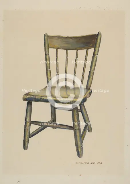 Child's Chair, c. 1937. Creator: Samuel W. Ford.
