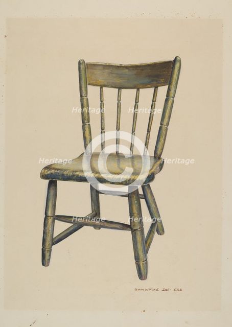 Child's Chair, c. 1937. Creator: Samuel W. Ford.