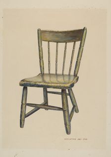 Child's Chair, c. 1937. Creator: Samuel W. Ford
