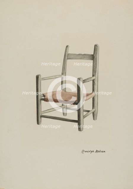 Child's Chair, c. 1940. Creator: Randolph Atkinson.