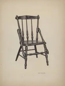 Child's Chair, c. 1941. Creator: Violet Hartenstein