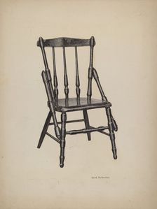 Child's Chair, c. 1941. Creator: Violet Hartenstein