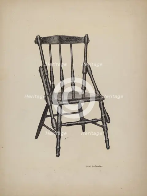 Child's Chair, c. 1941. Creator: Violet Hartenstein.
