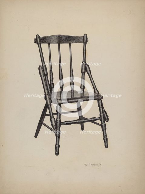 Child's Chair, c. 1941. Creator: Violet Hartenstein.