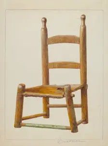 Child's chair, probably 1938. Creator: Cora Parker