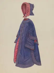 Child's Coat & Bonnet, c. 1941. Creator: Nancy Crimi