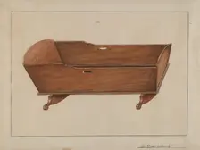 Child's Cradle, c. 1936. Creator: Gerald Bernhardt