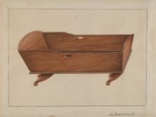 Child's Cradle, c. 1936. Creator: Gerald Bernhardt