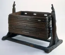 Child's cradle, end of the 15th century. Creator: Unknown