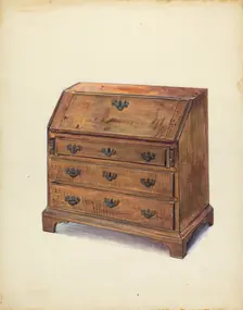 Child's Desk, c. 1937. Creator: Mina Lowry