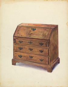 Child's Desk, c. 1937. Creator: Mina Lowry