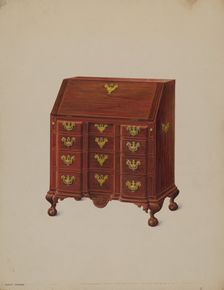 Child's Desk, c. 1937. Creator: Harry Eisman