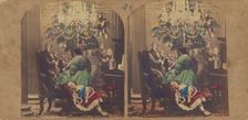 Child's Dream. Pantomime, Ball Room, Christmas Tree. By Phiz., 1855-1860. Creator: Hablot Knight Browne