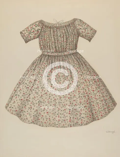 Child's Dress, 1935/1942. Creator: Virginia Berge.