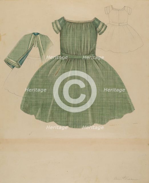 Child's Dress, 1935/1942. Creator: Bessie Forman.
