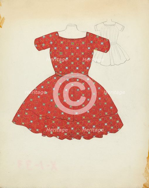 Child's Dress, 1935/1942. Creator: Esther Hansen.