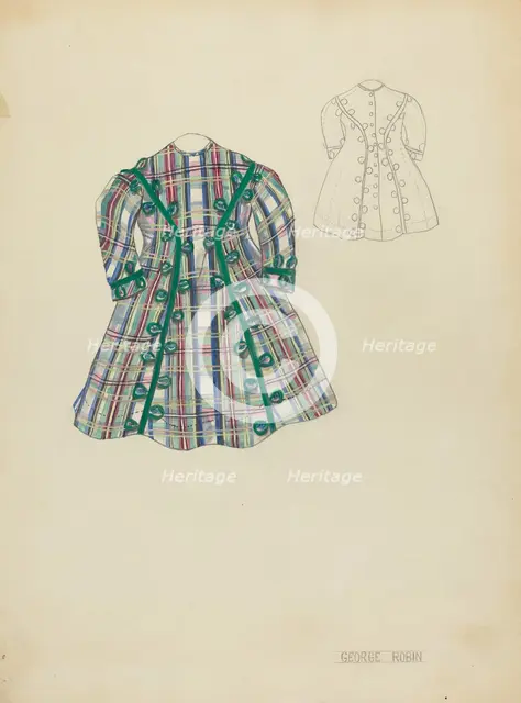 Child's Dress, 1935/1942. Creator: George Robin.