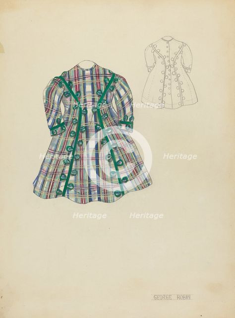 Child's Dress, 1935/1942. Creator: George Robin.