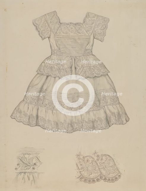Child's Dress, 1935/1942. Creator: Lillian Causey.