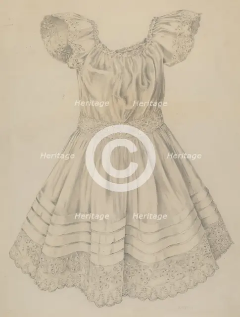 Child's Dress, 1935/1942. Creator: Marjorie McIntyre.