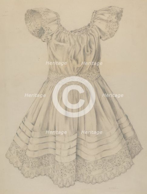 Child's Dress, 1935/1942. Creator: Marjorie McIntyre.