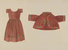 Child's Dress and Jacket, c. 1937. Creator: Lucien Verbeke