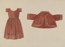 Child's Dress and Jacket, c. 1937. Creator: Lucien Verbeke