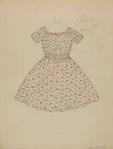 Child's Dress, c. 1936. Creator: Catherine Fowler