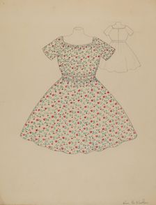 Child's Dress, c. 1936. Creator: Catherine Fowler