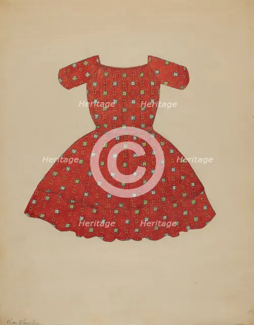 Child's Dress, c. 1936. Creator: Catherine Fowler.