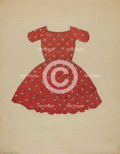 Child's Dress, c. 1936. Creator: Catherine Fowler.