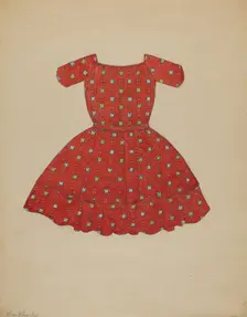 Child's Dress, c. 1936. Creator: Catherine Fowler